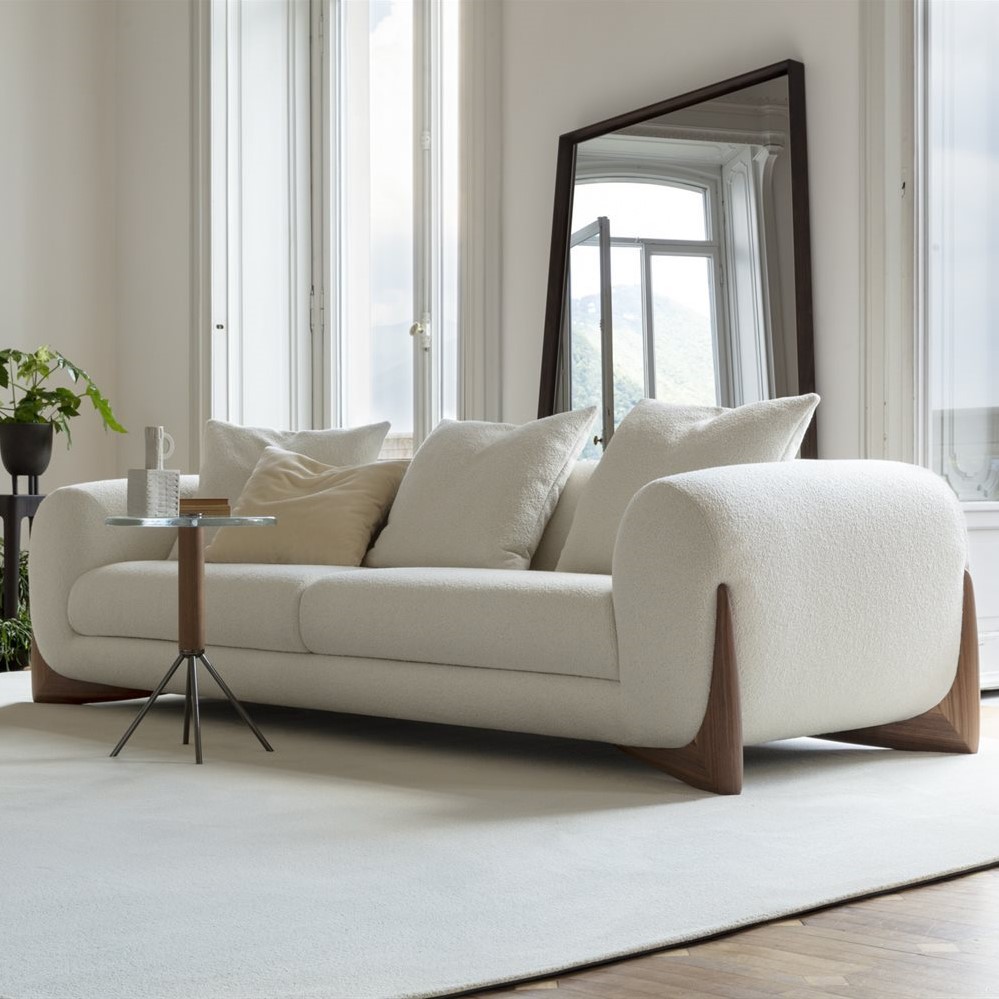 A White 3-Seater Modular Sofa With Cushions