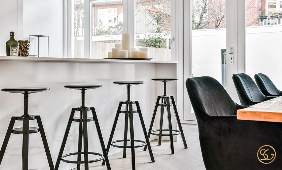 Ensure the bar chair is proportionate to the bar counter